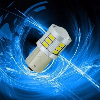 

PA LED 2pcs x Car Exterior Light LED BA15S 1156 Turning Lamp Tail bulb Lamp 18SMD 5630 5730 White Color 12V