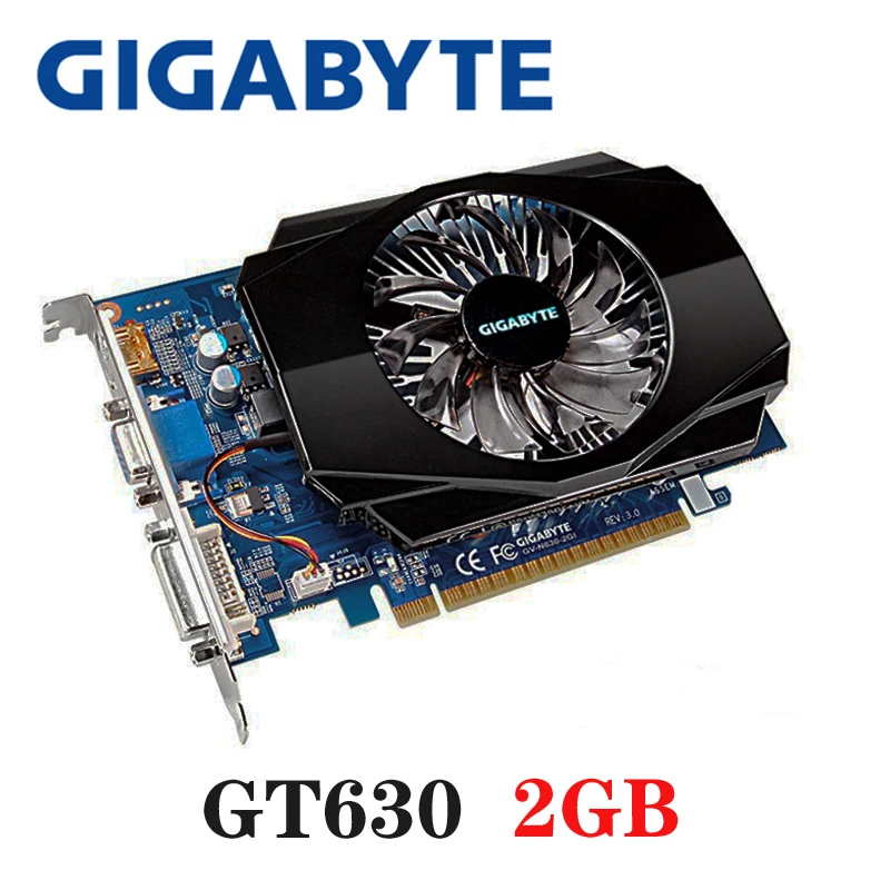 

GIGABYTE Video Card Original GT630 2GB 2G 128Bit GDDR3 Graphics Cards for nVIDIA VGA Cards Geforce GT 630 Hdmi Dvi Used On Sale