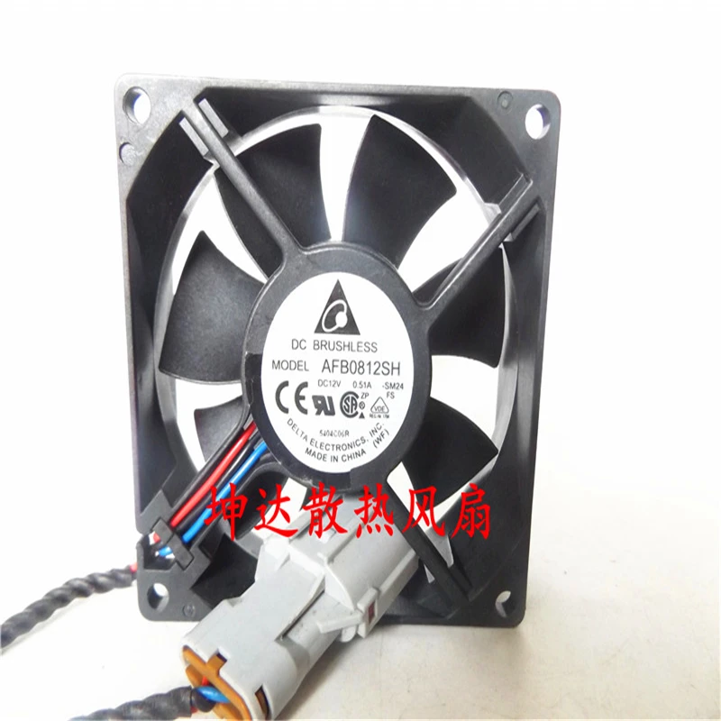 ANS All New Semi CO AFB0812SH Бесплатная доставка Для Delta 12V 0.51A 8 см большой воздушный объемный