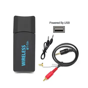 

2018 BT-TX1 USB Wireless Bluetooth Transmitter Portable Music Stereo Audio Receiver Adapter for TV Bluetooth Headphones/Speakers