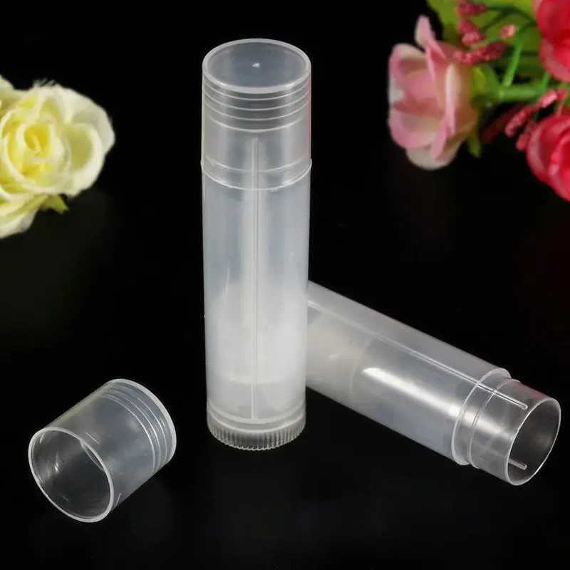 

10PCS Empty Clear Transparent Lip Balm Tubes Containers Cosmetic Lipstick Bottles 5g