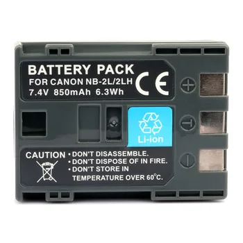 

LANFULANG 850mAh Replacement NB-2L/ NB-2LH Battery for Canon PowerShot G7 G9 S30 S40 S45 S50 S60 S70 S80 MV901 MV940 MVX30i