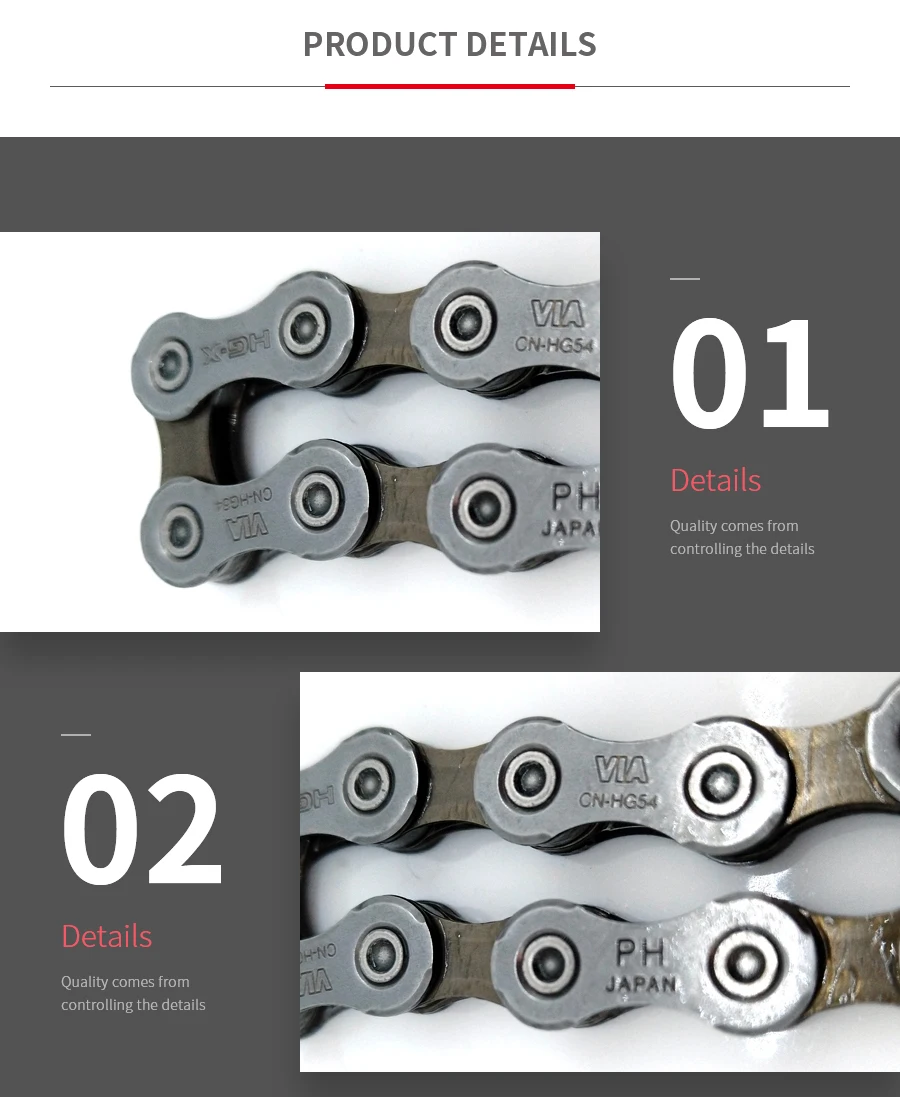 Flash Deal SHIMANO CN HG54 10S Speed Chain 116L Link for MTB Mountain Bike ROAD Bicycle CN-HG54 116 links 5