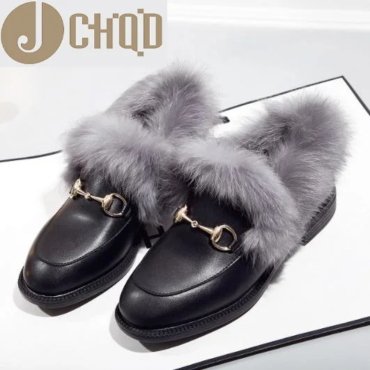 womens fur lined loafers