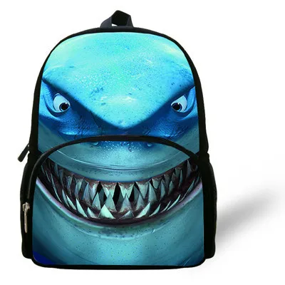 12 дюймов Mochila школьные детские сумки для мальчиков большая белая акула рюкзак с животными принтами животные школьная сумка Детская От 1 до 6 лет