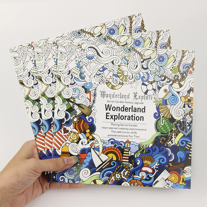 24 Pages DIY Drawing Book Wonderland Exploration English Edition ... 24 Pages DIY Drawing Book Wonderland Exploration English Edition ...