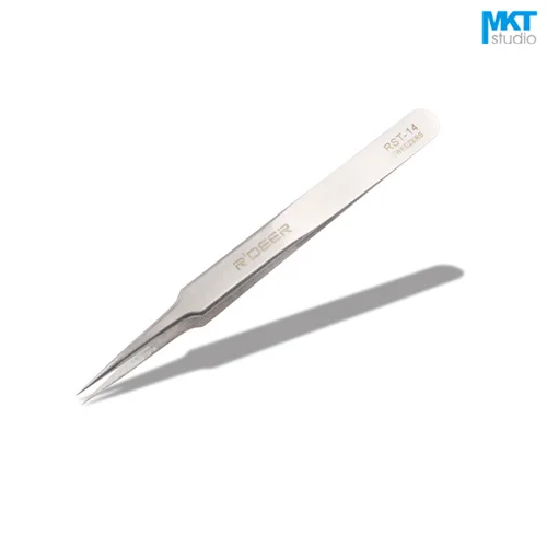

1Pcs Fully Acuted Sharp Anti-static ESD Diamagnetism Acidproof Stainless Steel Soldering Tweezers,Hand tool