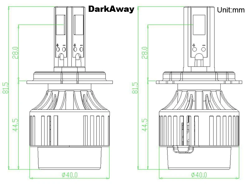 Motorcycle LED Headlight LH-M3mH4-8