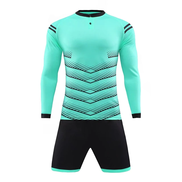 Cool Men Long Sleeve Soccer Jersey Kits Breathable Quick drying Sports