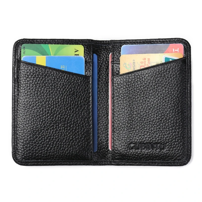 Новая мода RFID передний карман кошелек Мужской Бизнес Тонкий держатель для кредитных карт ID Чехол из искусственной кожи контейнеры для карт