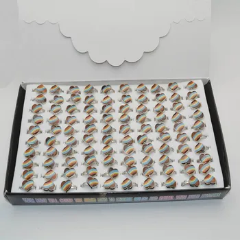 

New Fashion Jewelry Mood Rings for Women Love Heart Shape Mood Ring Color Changing With Temperature Change Feeling Rings