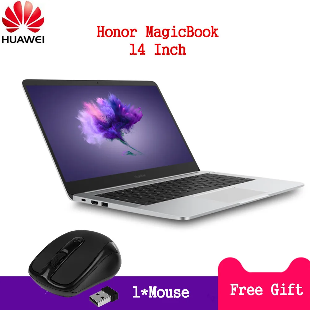 HUAWEI Honor MagicBook ноутбук 14 'ཌ:9 Full HD Windows 10 Домашняя AMD Ryzen 5 2500U 4 ядра 8 Гб DDR4 256 GB SSD
