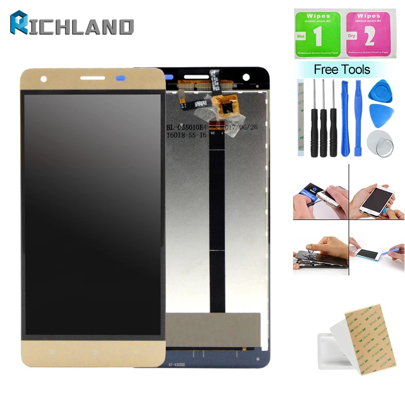 

Original LCD For Oukitel K6000 Pro LCD Display Touch Screen Digitizer Assembly Mobile Phone LCDS Replace parts
