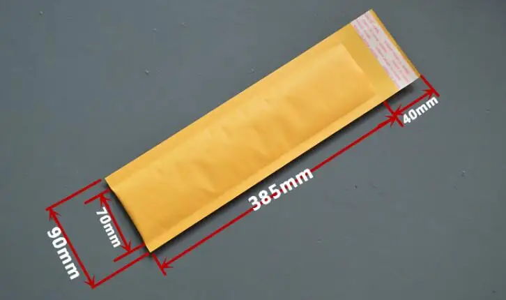 50 шт длинный пузырьковый мешок крафт-бумага упаковочная сумка желтый пузырьковый почтовый конверт ручка упаковка противоударный Курьерская сумка