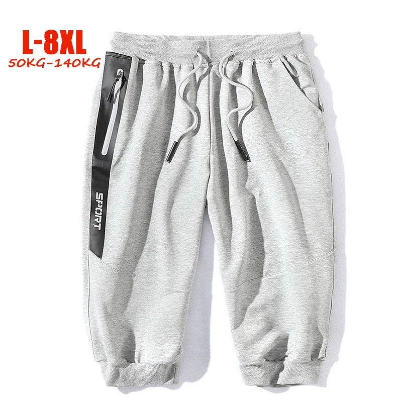Новые летние свободные Шорты Для мужчин L-8XL повседневные спортивные шорты хлопок