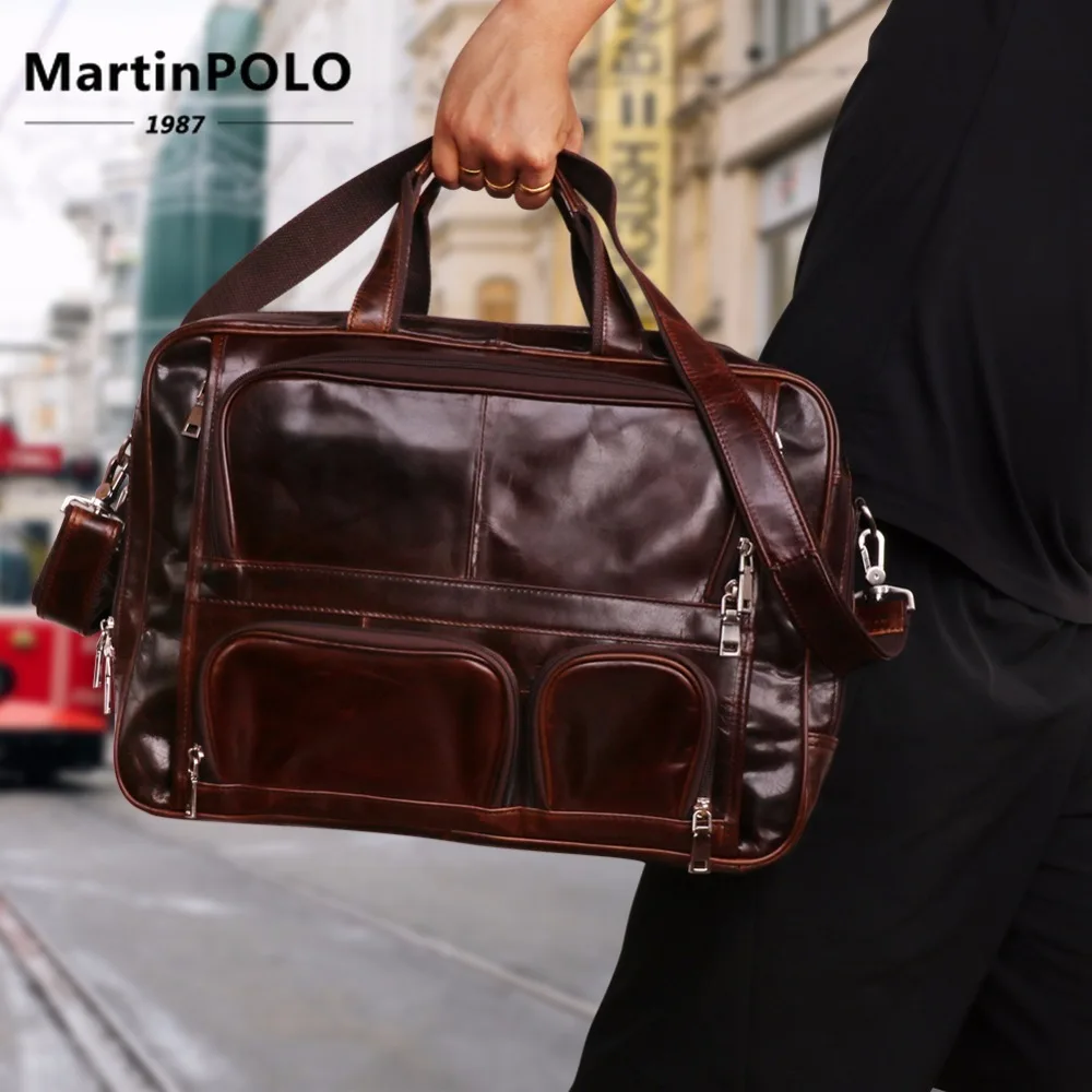 

Brand Travel Bag Genuine Leather Multi-Function Weekend Bag Large Duffle Bag Tote Business Men's Travel Luggage Bag High Quality