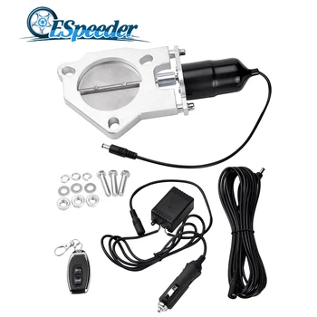 

ESPEEDER 3.0" Exhaust Cutout Valve Stainless Steel Headers Y Pipe Electric Exhaust CutOut Vavle With Remote Control