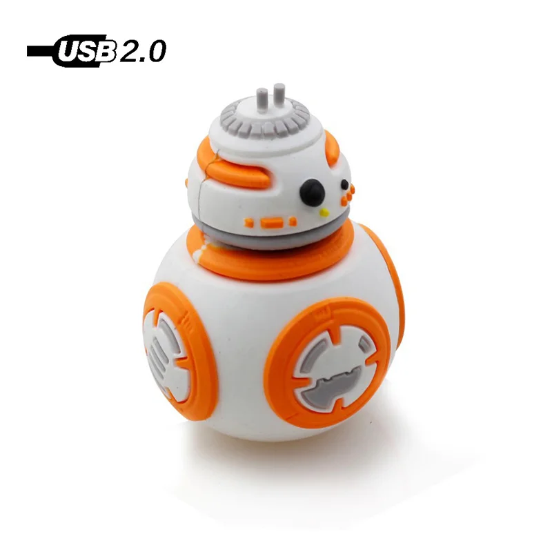 BB8 мультфильм U Flash Usb флэш-накопитель Роберт Форма 128 MB 4 GB/8 GB/16 GB/32 GB/64 GB 128 ГБ флэш-накопитель u-диск флеш-накопитель Usb 2,0