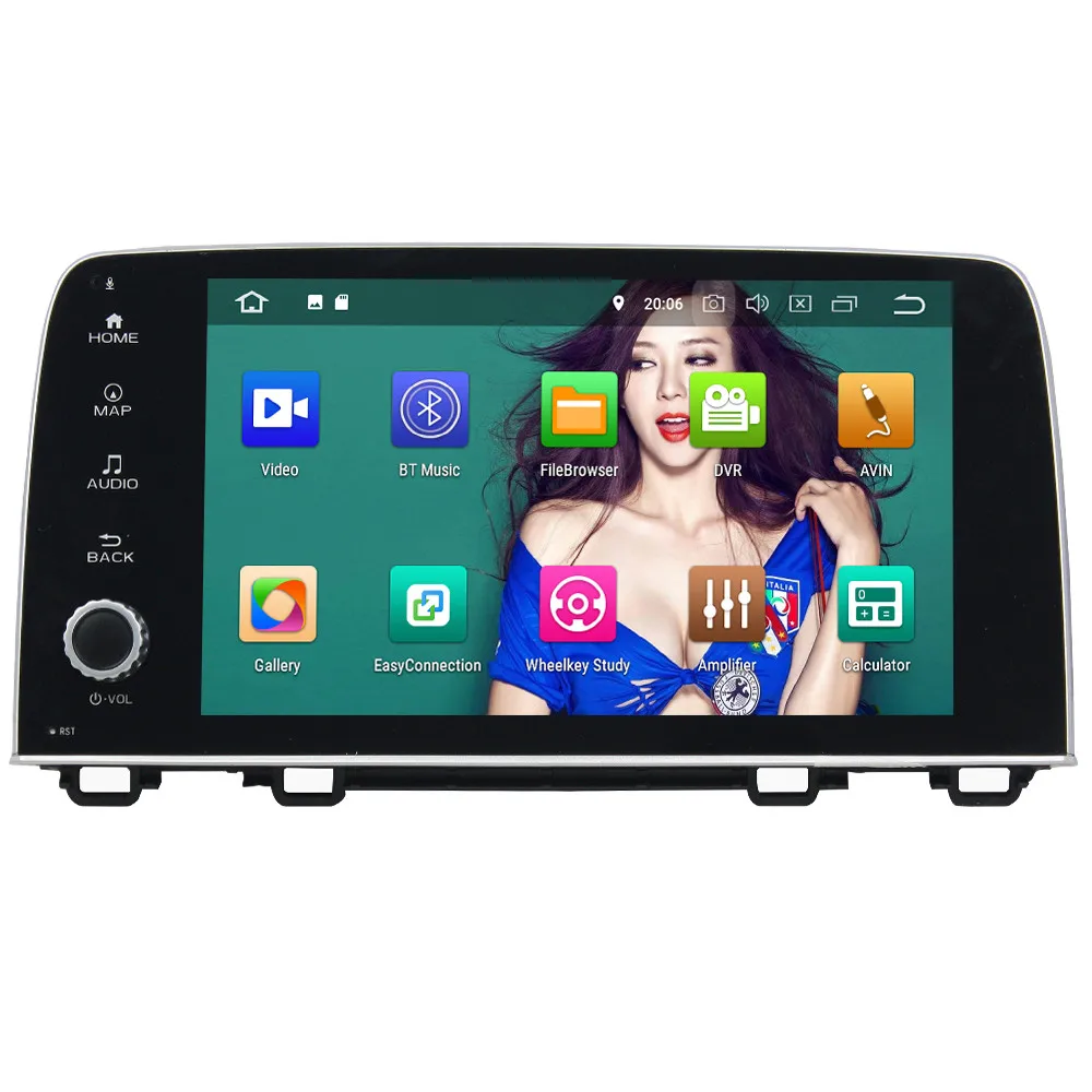 Discount KLYDE 9" IPS 4G Android 8 Octa Core 4GB RAM 32GB ROM RDS BT Car DVD Multimedia Player Radio Stereo For Honda CRV CR-V 2017 2018 1