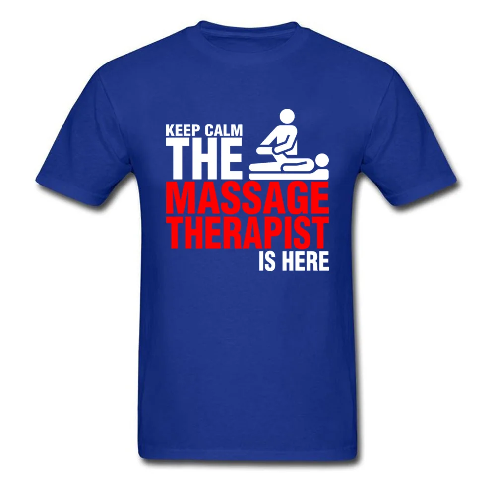 Keep Calm The Massage Therapist Is Here_blue