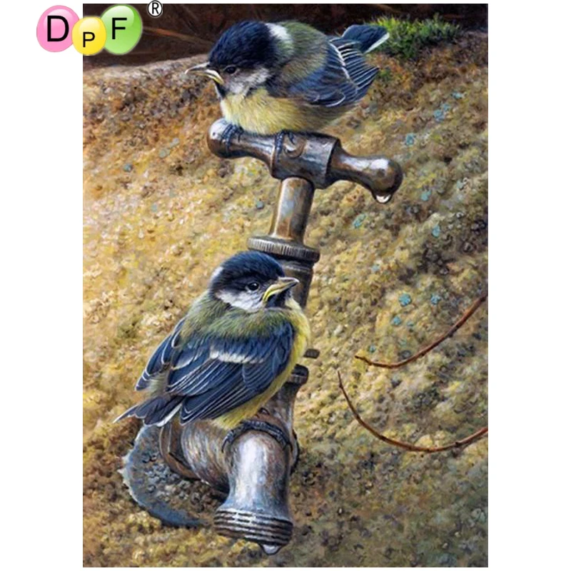 

DPF DIY Two birds 5D full square diamond painting cross stitch wall painting diamond embroidery home decor diamond mosaic kit