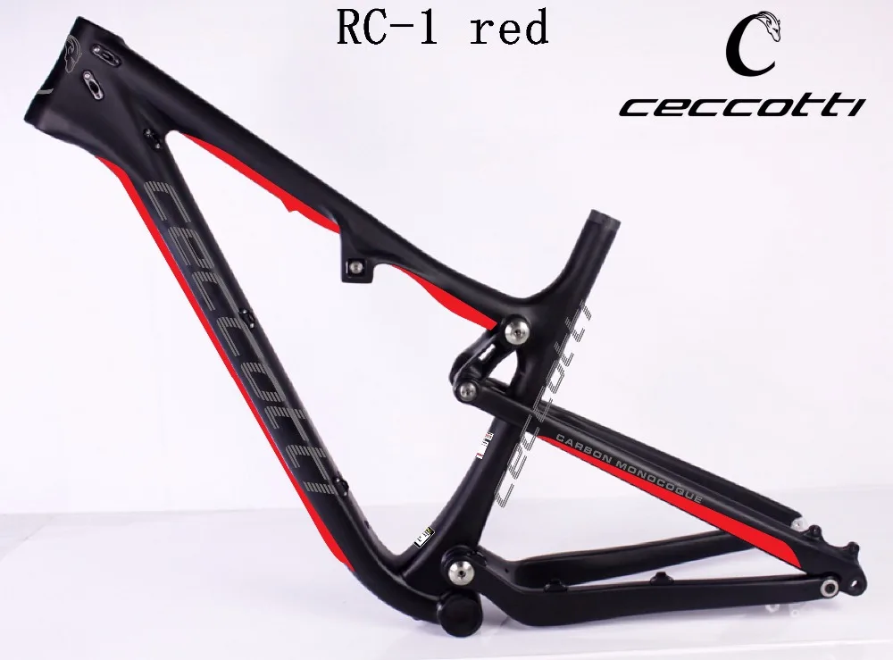 

Carbon mtb bike RC-1 carbon bike 27.5er Full Suspension Frame MTB carbon T1000 mountian bike Ceccotti