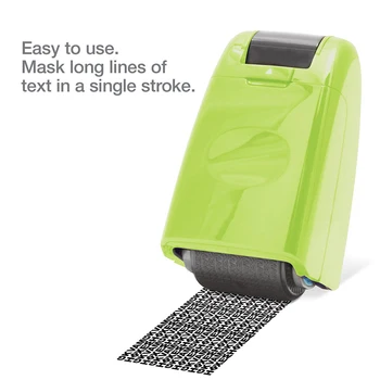 

Guard Your ID Roller Stamp Self-inking Stamp Messy Code Security Personal Information Privacy Security Office Refill