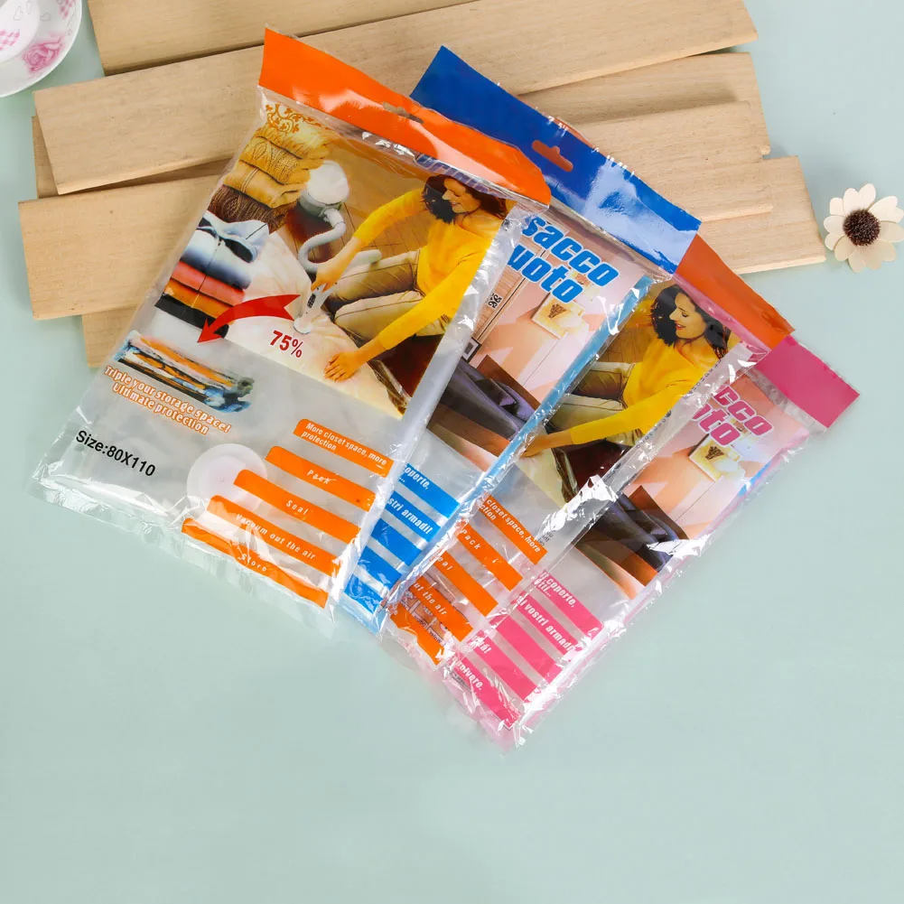 أكياس فراغ تخزين حقيبة فراغ مضغوط حقيبة فراغ حزمة البلاستيكية خزانة المنظم الفضاء إنقاذ