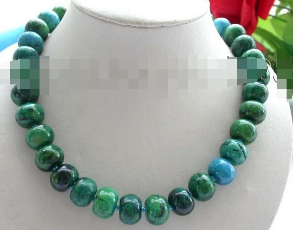

Miss charm Jew1960 Genuine Natural 16mm Green Malachite Necklace!