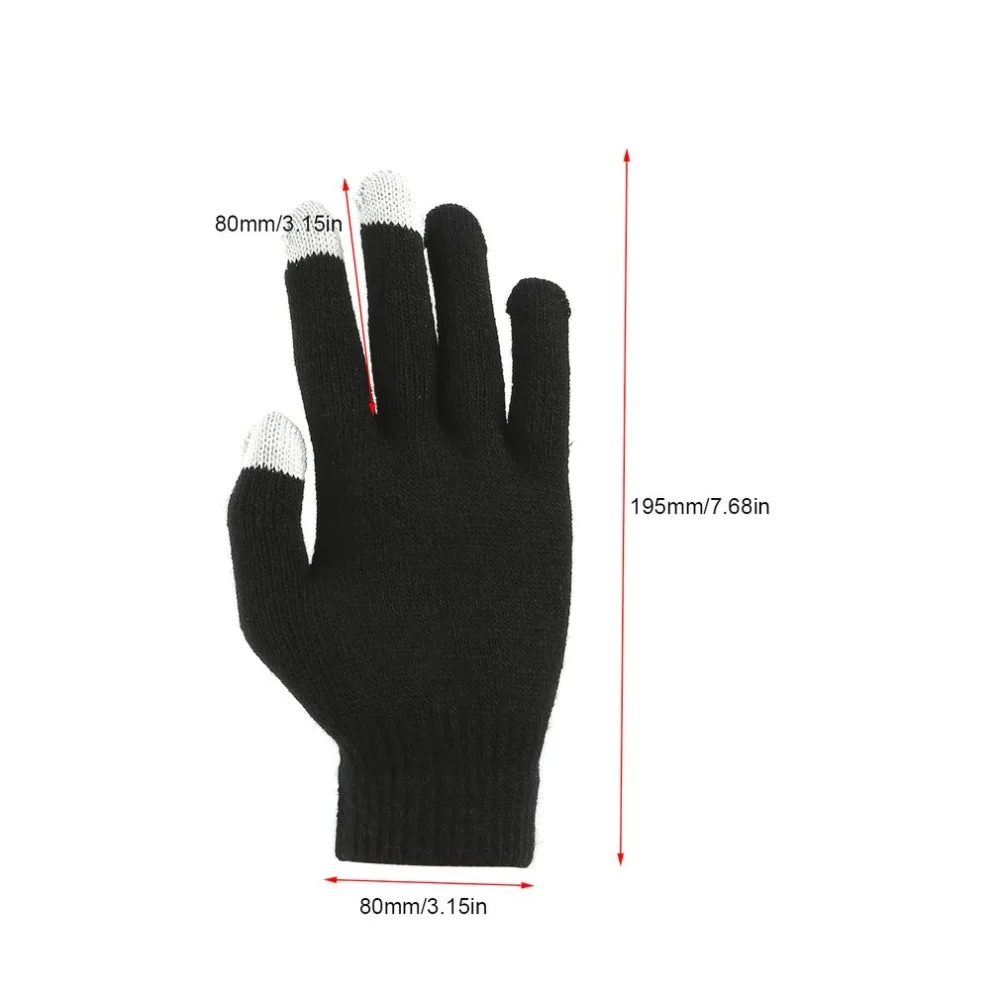 1 пара, зимние мужские и женские емкостные перчатки с сенсорным экраном, теплые перчатки для рук, утолщенные теплые перчатки для iPhone для iPad3