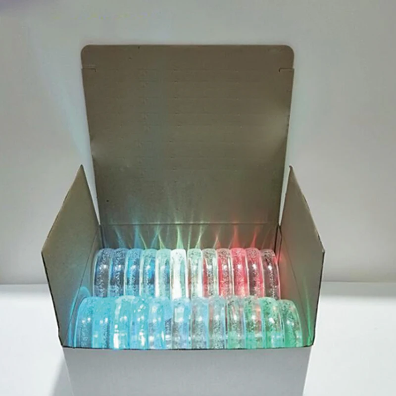 festival LED Bracelet luminous bracelet Light Up Acrylic Bangle for Party Bar Halloween Christmas Hot Dance Gift led party 20pcs (5)