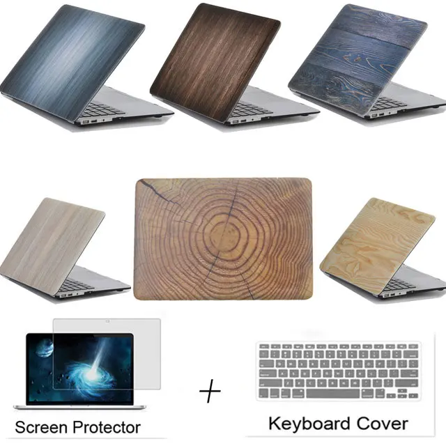 

Wood Tree Printing Matte Hard Cover Case For Apple Macbook Air 11 12 13 Pro 13 15 Touchbar A1706 A1707 A1708 Retina 12 13 15