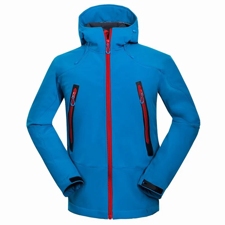 Wind Taste Men's Autumn Outdoor Sports Softshell Hiking Jackets Thick Warm Hooded Coats Windproof Thermal Male Jackets KA090