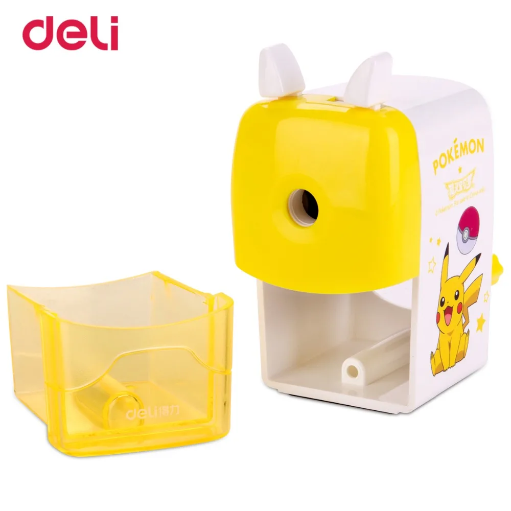 Deli Автоматическая Механическая точилка для карандашей pokemon детей kawaii pikachu