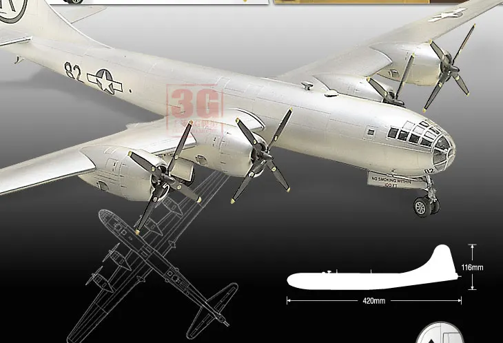 1/72 B-29A Super Air крепость куртка-бомбер собирает самолета 12528