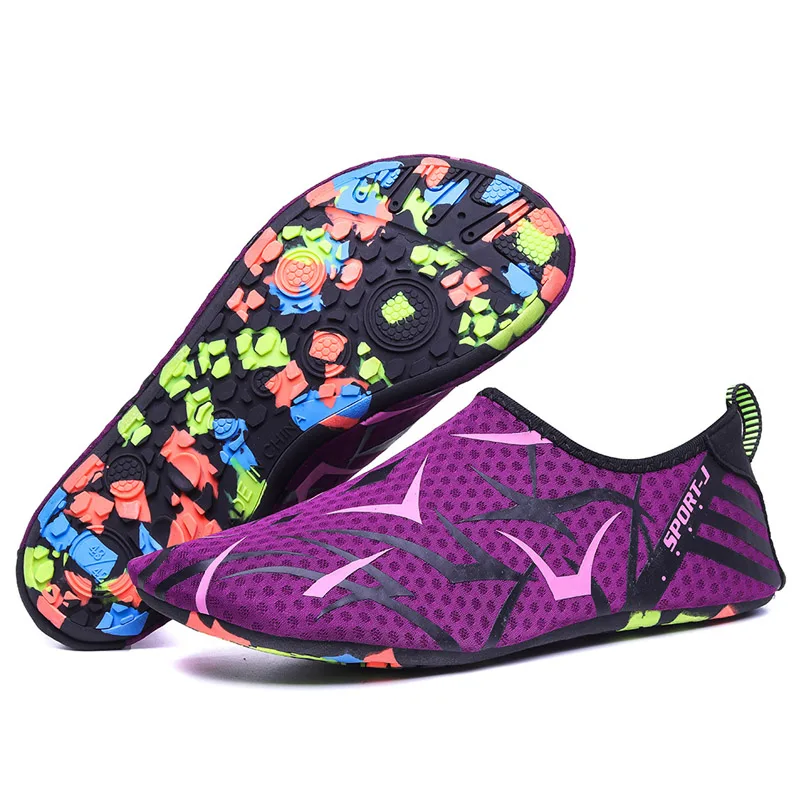 Кроссовки унисекс; обувь для плавания; обувь для водного спорта; обувь для плавания на морском пляже; обувь для серфинга; спортивная обувь для мужчин и женщин - Цвет: Purple