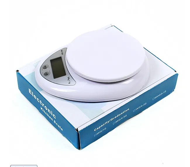 2pcs/lot kitchen scale 5kg electronic digital lcd display ...
