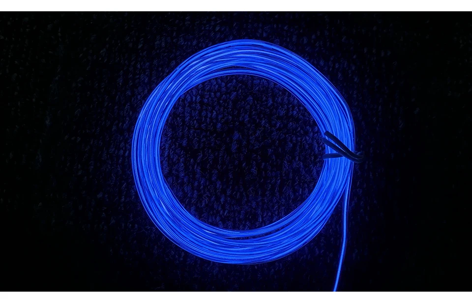 LED Car Styling blue color 1M 2M 3M 4M 5M Ambient Light Flexible Neon Strip led Car Interior Lights Trim El Cold Light 5V (6)