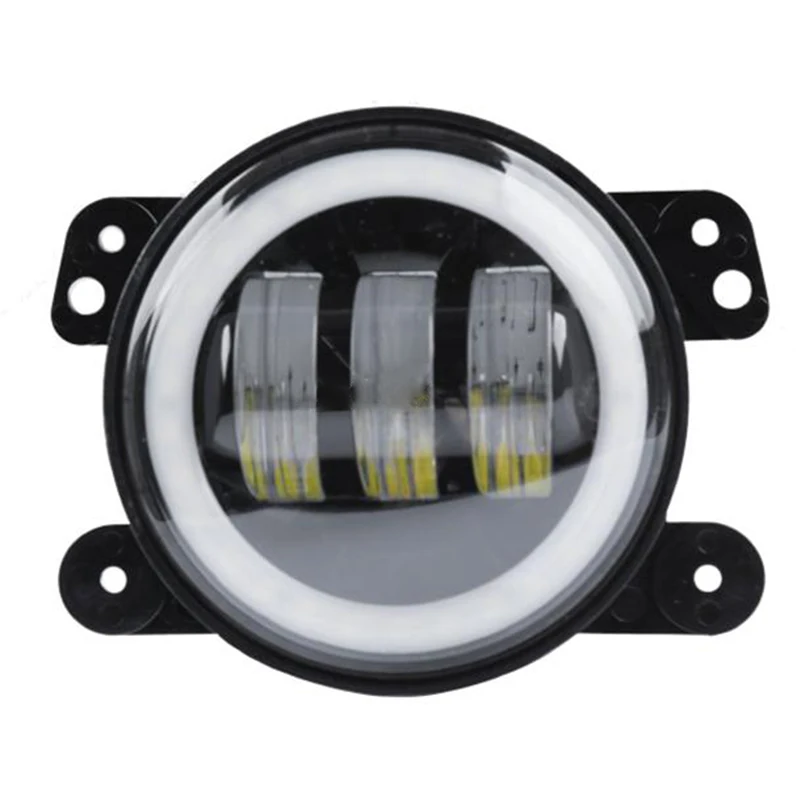 Для Jeep Wrangler JK Led Противотуманные фары лампы объектив 4 дюймов круглые