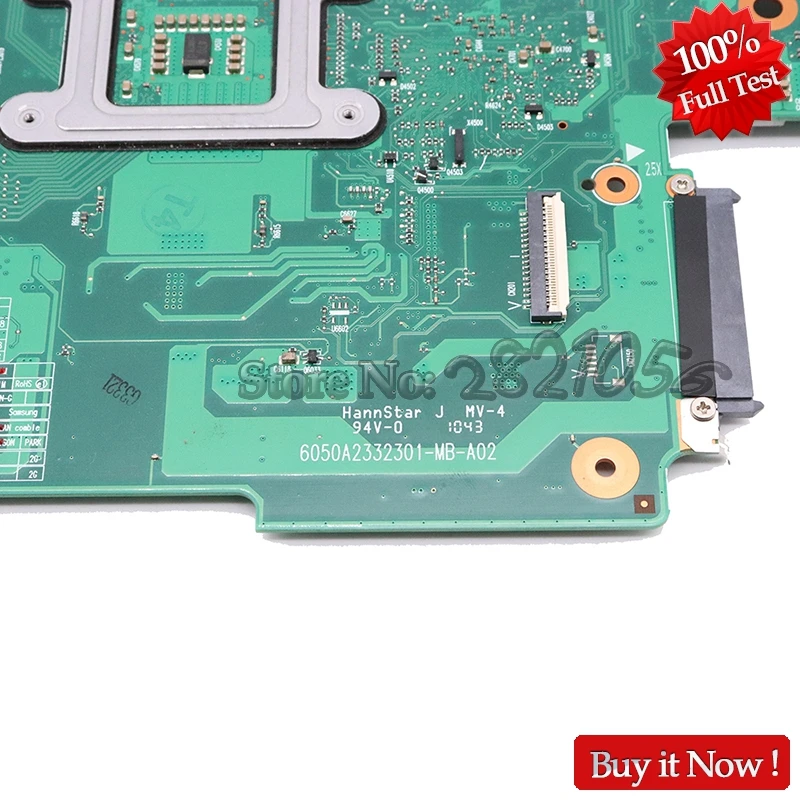 NOKOTION V000218020 материнская плата для ноутбука Toshiba Satellite L650 L655 основная плата 6050A2332301-MB-A02 HM55 DDR3 HD5650M Бесплатный процессор