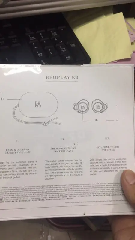 

BO E8 BLUETOOTH EARPHONE HEADSET MICROPHONE HEADPHONE FOR JABRA/AA BEOPLAY
