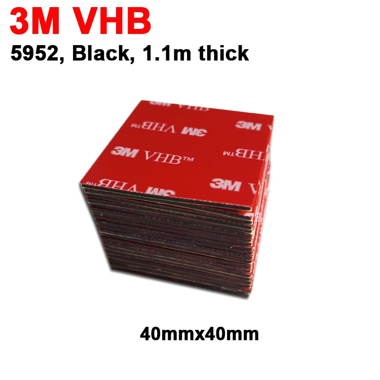 4cmx4cm 3M VHB 5952 Heavy Duty Double Sided Adhesive Acrylic Foam Tape For Car Camcorder DVR Holder 40x40mm