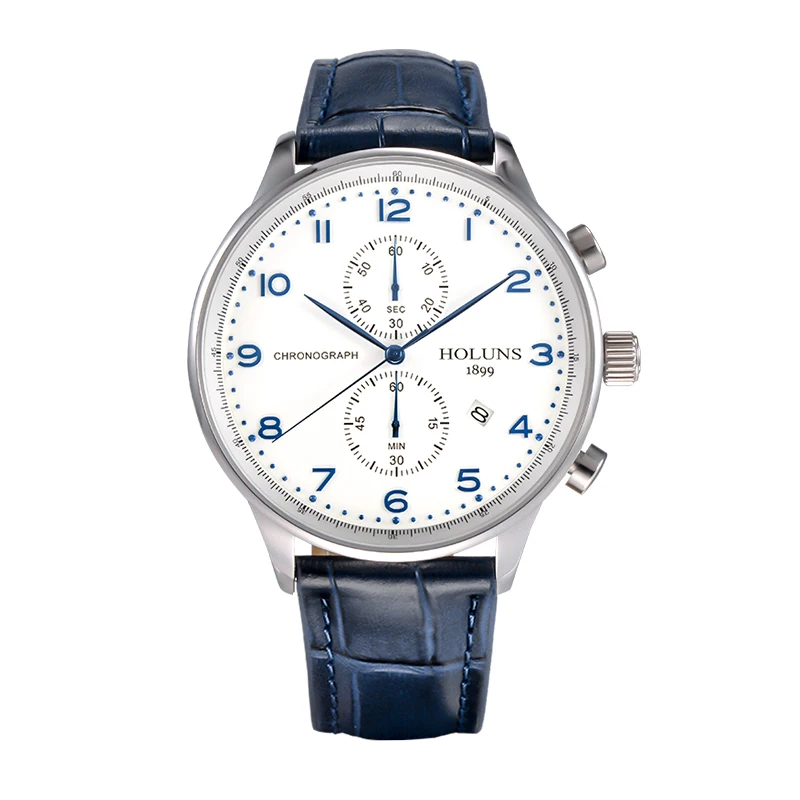 

HOLUNS PT001 Watch Geneva Brand Men's luxury PORTUGIESER chronograph series leather strap IW371482 relogio masculino