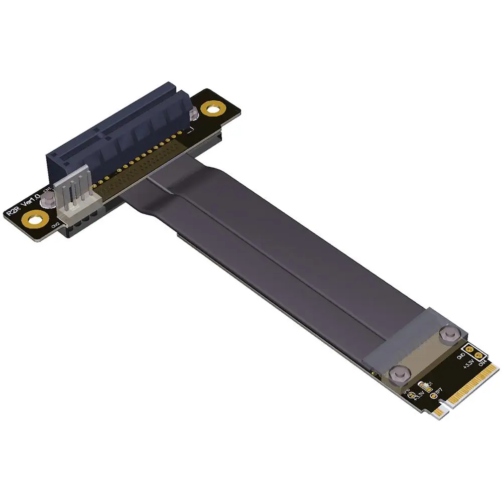 M.2 для NGFF NVMe M Key 2280 Riser Card PCIe x4 3 0 PCI E 4x Gen3.0 кабель M2 Express удлинитель 32G/bps|Компьютерные