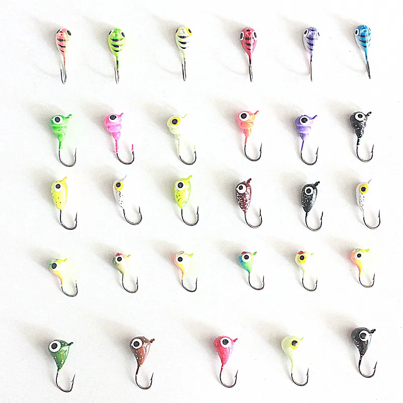 Kunids kwezva 54 piezas y cajas señuelo de Pesca de invierno anzuelos de Pesca de hielo cebo duro Pesca Tackle Isca cebo Artificial Crankbait Swimbait