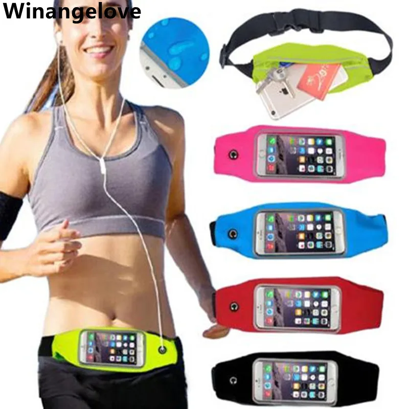 100pcs For iPhone 6 7 7 Plus Sports Armband Waist Band Belt Running
