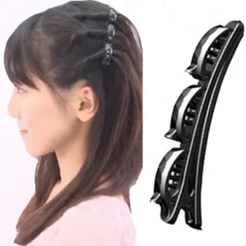 

hair braider Claw Women Girl Hairdressing Salon Clamp Hairpin Bang Grip Accessories Pins 4 Colors hair braiding