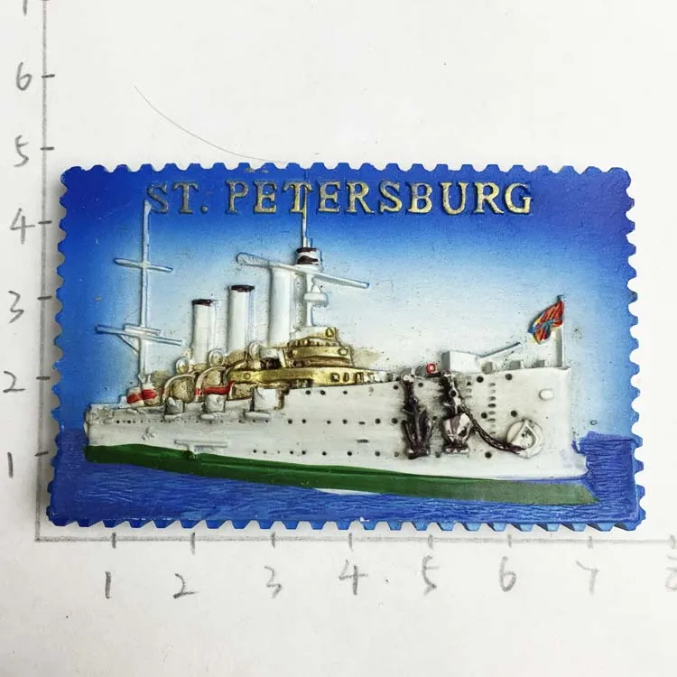 

Russian Revolution of October St Petersburg tourism souvenir refrigerator Winter Palace gun cruiser Aurora