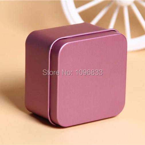 

Tin Box Bonbonniere Gift Packing Case Candy Box Pink Color Emptry Tin Can Metal Case Square Round Shape Heart-shaped, 40pcs/Lot