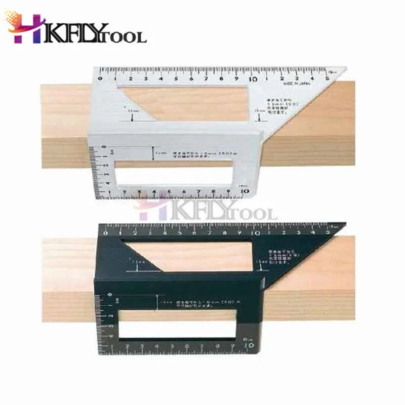 

Aluminum Alloy Woodworking Plastic Ruler Multifunctional Square 45C 90 degree Gauge Rule Caliper Square gauge Angle Protractor
